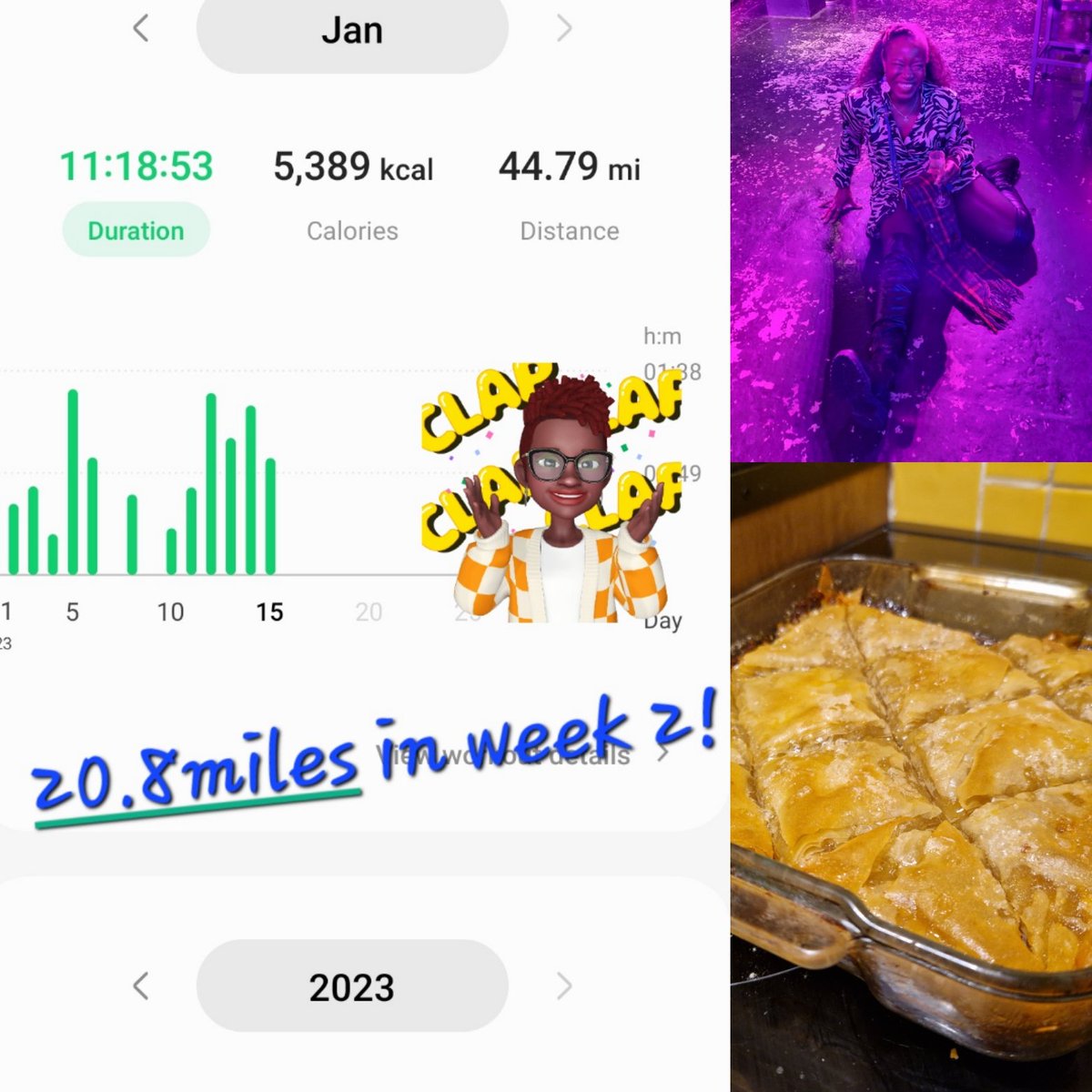 IbiPW's tweet photo. The payoff for doing the things I love (eating dessert and partying) is to be more active. Thanks for the motivation #nhs1000miles, I'm happy with 21miles in a very wet week! And surely attempting to do a death drop counts as exercise? #drinkeatandrun #walkruncycle #activenurse https://t.co/dv3hx2dZ80