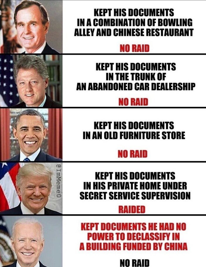 Lowcountry1Girl's tweet image. Dems have a history of carelessness in handling  classified documents. 
What was it Pelosi said: “No one is above the law.”
🔻🔻🔻🔻
We’ll see about that!