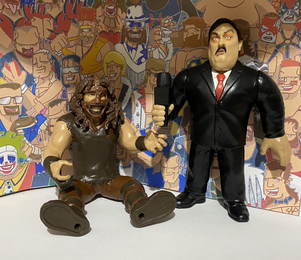 uk_wwf's tweet photo. Ooohhhh yeah! 

Mankind and Paul Bearer Retros complete. 

#wwe #wwf #retro #uk #custom https://t.co/o6BMmMnkgm
