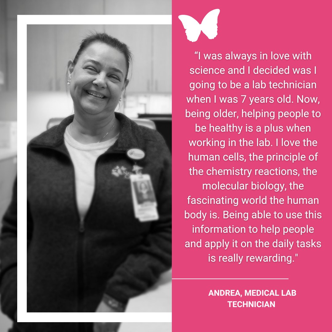 NCHCareers's tweet photo. Meet Andrea, a Medical Lab Technician at @NationwideKids!
If you're interested in joining Andrea on the laboratory services team, you can learn more and apply for positions at https://t.co/iGIxzEHRpC #JoinNCH https://t.co/TUDkk12O7m
