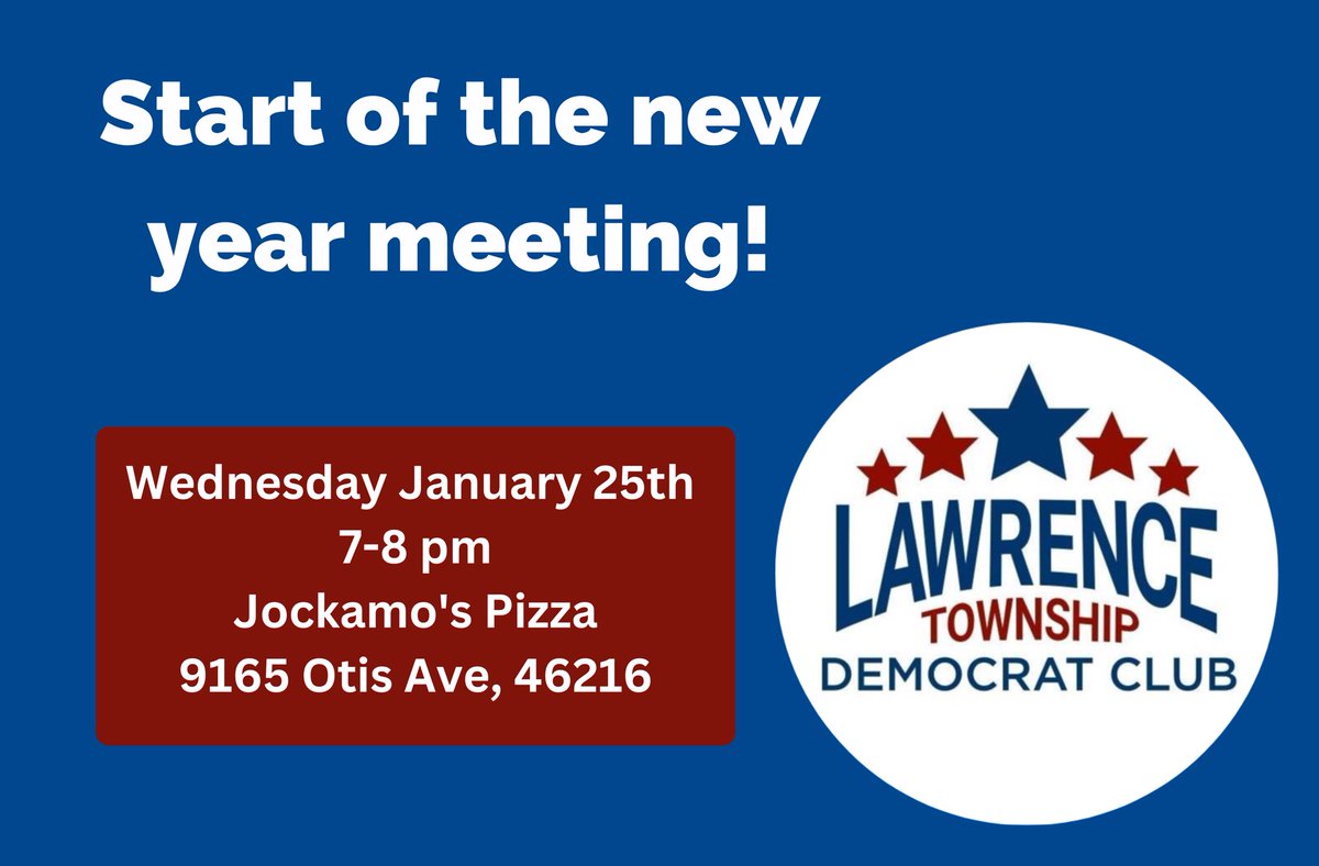 We will be at Jockamo's Pizza at Ft. Harrison on January 25th from 7-8 next Wednesday for the first LTDC meeting of 2023. We will be joined by a few state, county and city elected officials to go over new efforts in 2023. We look forward to seeing all of you!
