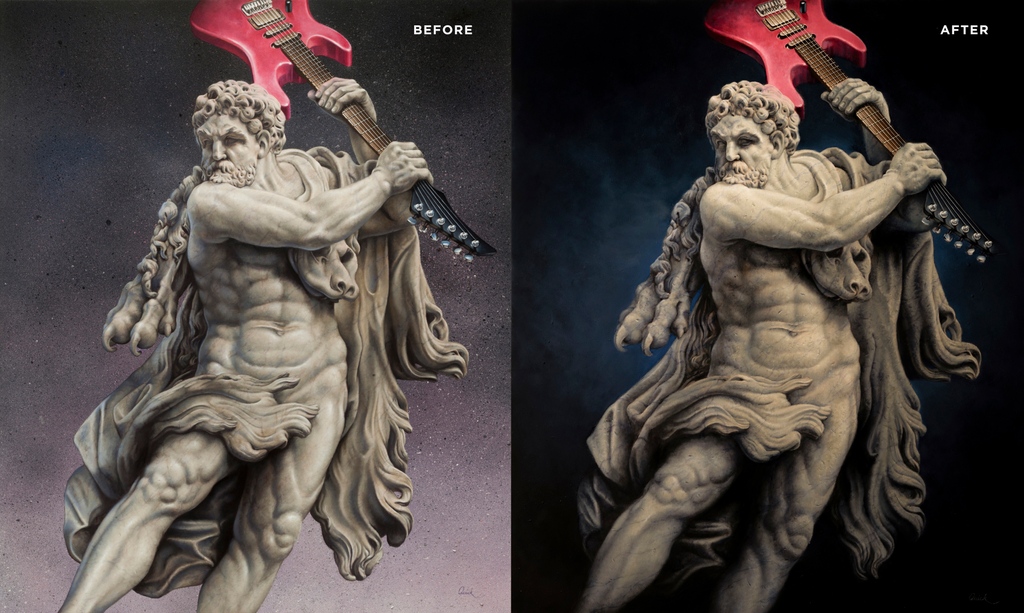 MatthewQuick's tweet image. The Clash

I originally painted this picture about 18 months ago. And have just finished reworking it (which actually required me to repaint it almost entirely).