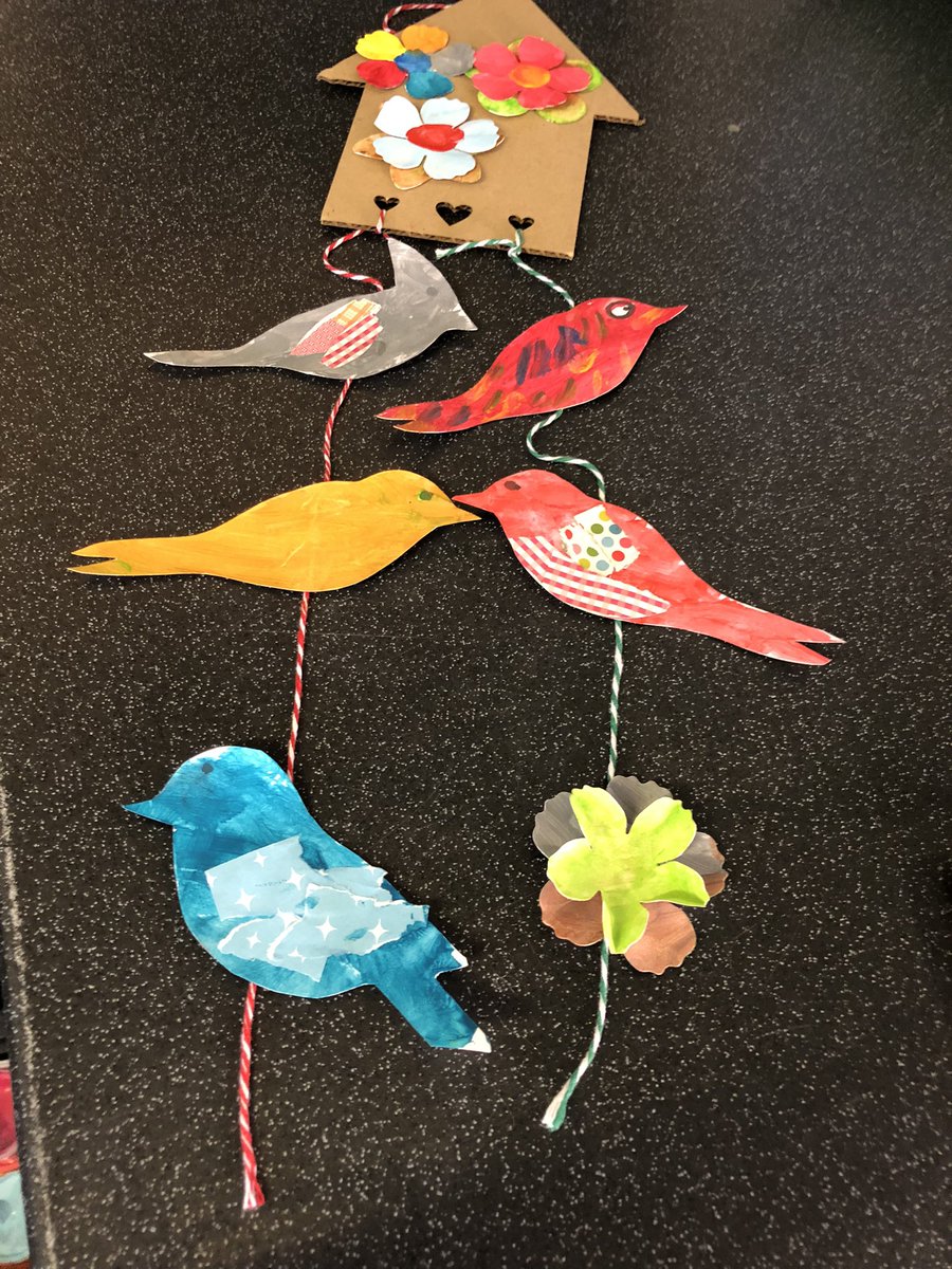 MojoCrowthorne's tweet photo. Lovebird houses made in our #artactivitysession at Dimensions 6 #artforallabilities #socialprescribing @MojoCrowthorne https://t.co/mJAjenE4Zu