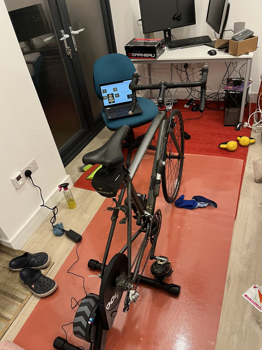 SimonLCornish's tweet photo. New addition to my ‘home office’ allows work and play at the same time! Thanks to @BernienLab for  providing the entertainment. https://t.co/ZG4Ju3MpcK
