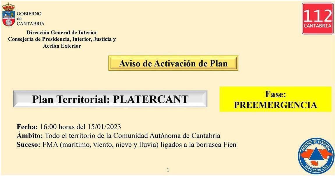 PSOETorrelavega's tweet photo. ‼️AVISO‼️
Este lunes debemos #extremar las #precauciones debido a las fuertes #lluvias y #vientos que se esperan. https://t.co/w5hbZHPTKn