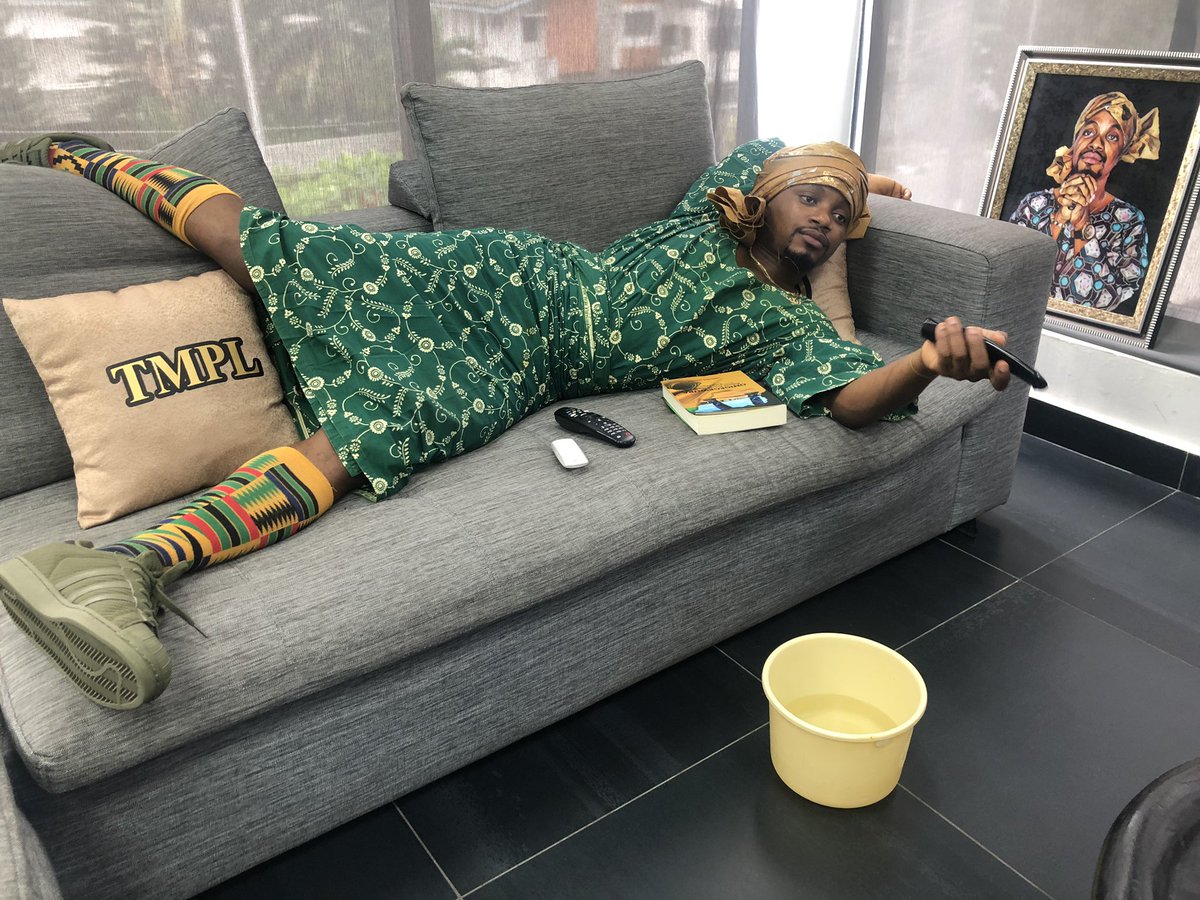 Oliecentric's tweet photo. So we've got Yemi for the girls, Ebubu for the quips and Kanaga for the vibes...not bad #BBTitans https://t.co/vKvTKP4kuX