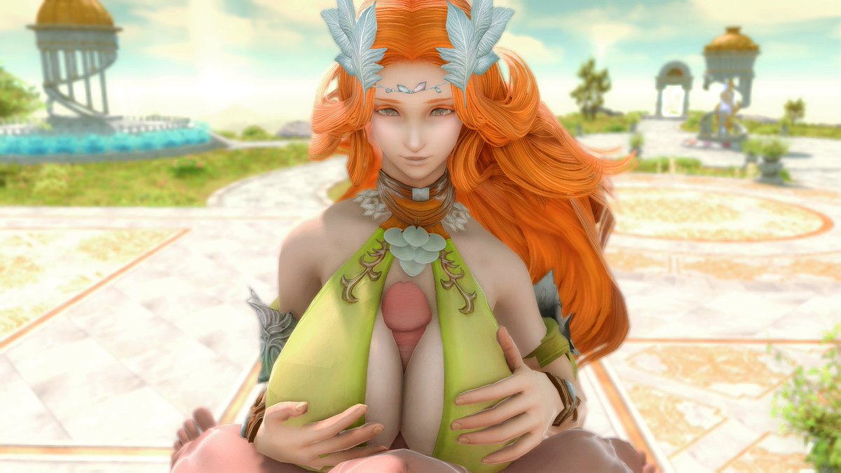 WarriorOfLewd's tweet photo. "What's that? Another Goddess has descended from on high?"

"Don't worry, I'll tank her!" #SeductiveSunday https://t.co/r3ANQ1uayL