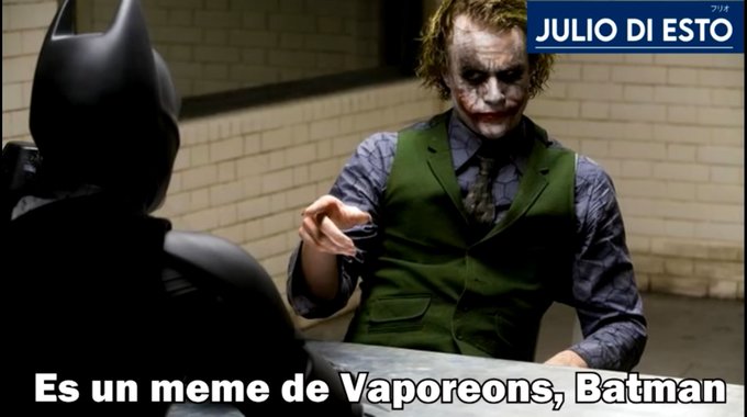 Banda hoy me vi Batman el caballero de la noche y el jajaja nunca dice es un meme de vaporeon Batman<a href="/tag/overwatch2"class="tags"><span>#overwatch2</span></a>