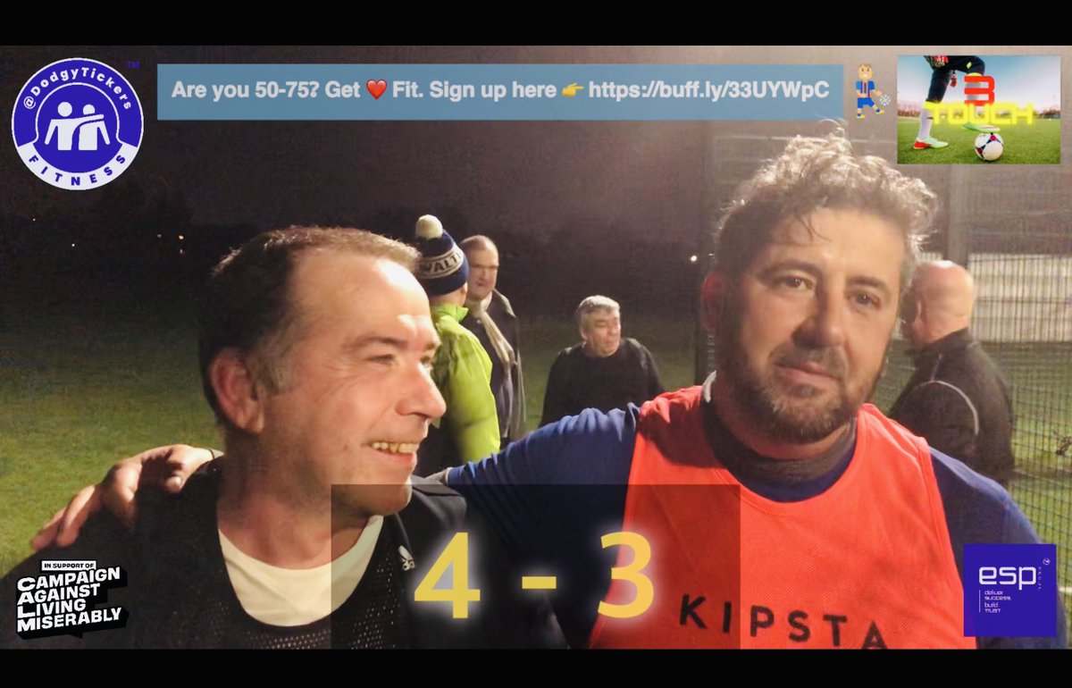 DodgyTickers's tweet photo. 🔺Missed us Thurs? Catch up👉 https://t.co/XFmX5XuvqB #Over50 #Over60 #Over70 #3TouchFootball #CVD #WalthamForest #London #UK #NHS #Project84 #AFC #THFC #WHUFC #LOFC #Veterans #diabetes #parkinsons #MentalHealth #TOTARS #CHECRY #NEWFUL Partners: @deliver_success @theCALMzone https://t.co/2J5y2Dj1U2