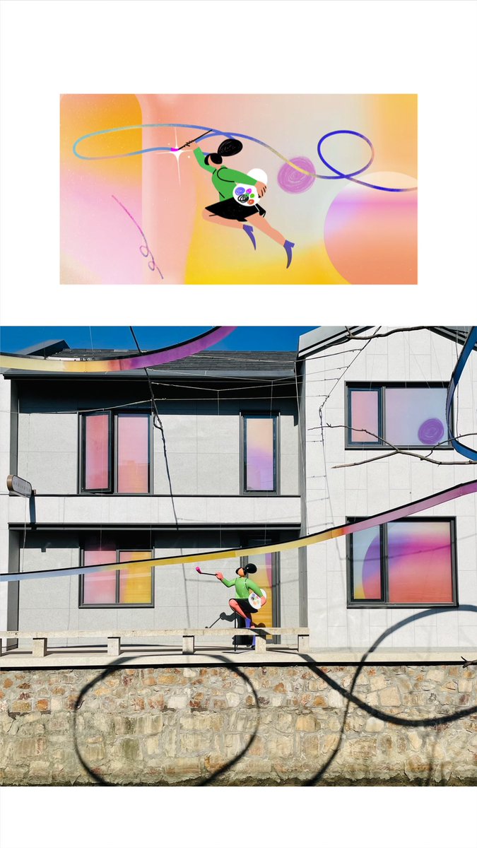 ifonlytimeline's tweet photo. My wife so cool. They turned her illustration into an art installation in Wuxi China @DecueWu https://t.co/FgerteKYgz