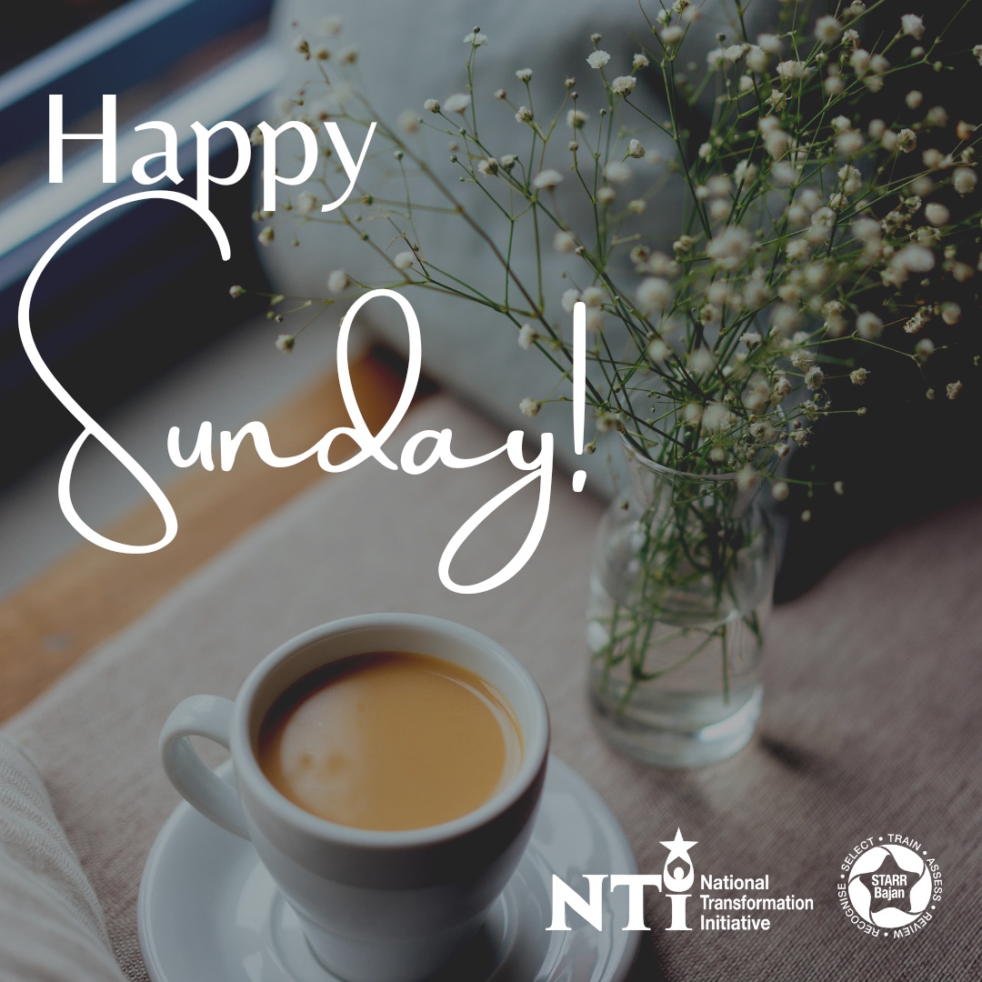 NTIStarrBajan's tweet photo. Whatever your Sunday routine is, always try to schedule in some rest, so you can be prepared for the week ahead!

Rest is essential to becoming a #STARRBajan!

#NTI #RestfulSunday #ImproveYourSkills #ImproveYourLife https://t.co/gI7wGIZqqi