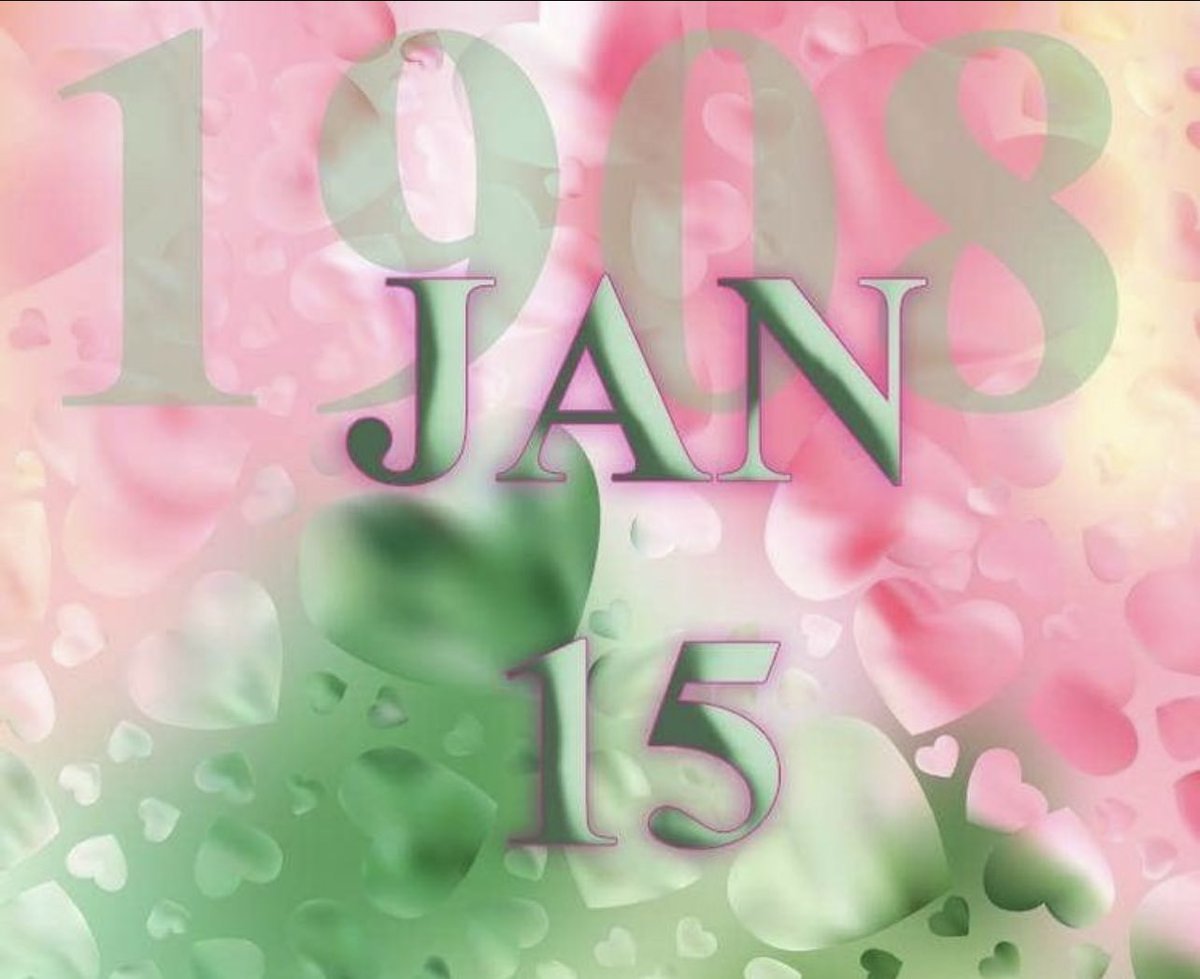Ms_Ratcliff1908's tweet photo. Happy Foundersโ Day to my OH SO PRETTY sisters of Alpha Kappa Alpha Sorority, Incorporated. ๐๐ #115YearsOfService #1908 https://t.co/HMCfRbaxZB