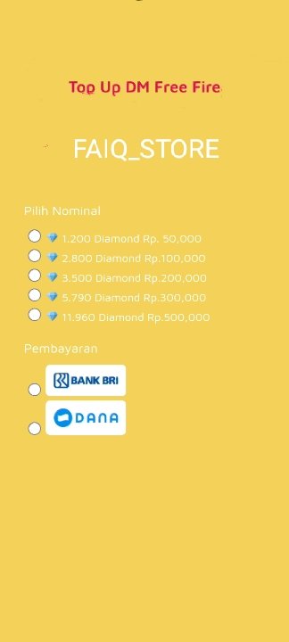 FAIQ_STORE27's tweet photo. DM FF termurah langsung chat di wa 085609908614 https://t.co/qIPFUiSoZn