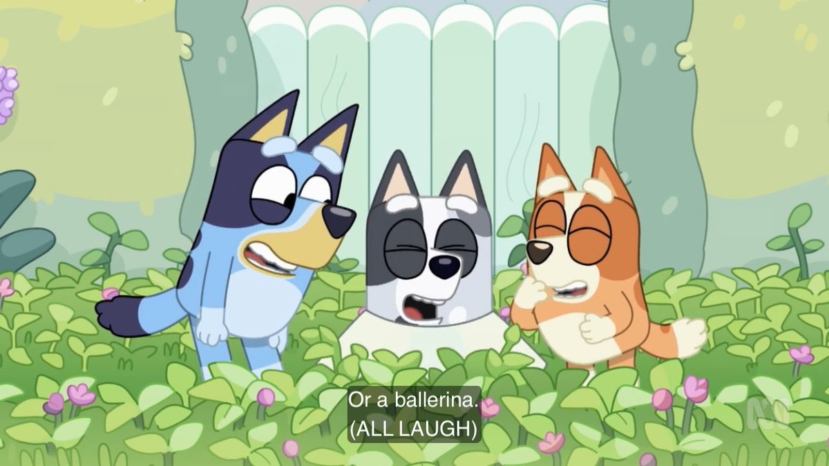 out of context Bluey tweet media