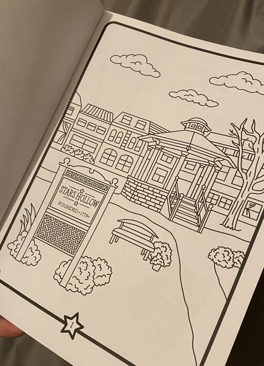 thinkergilmore's tweet photo. gilmore girls colouring book = free therapy https://t.co/9zbATiu0l8