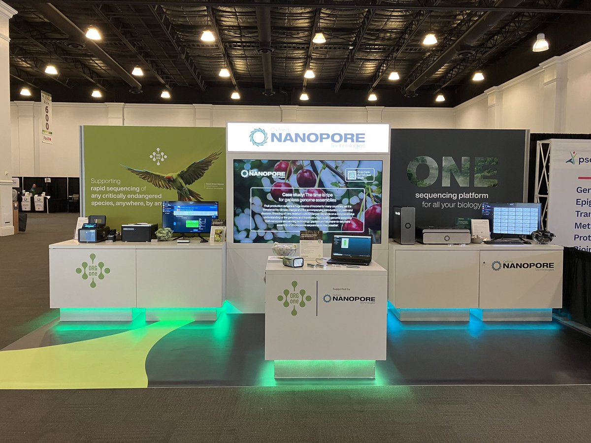 CalderbankRosie's tweet photo. Almost ready… if you’re at #PAG30, make sure you come and say hello to the @nanopore team - exhibits open at 3:00pm. https://t.co/0zTdZxCyiG