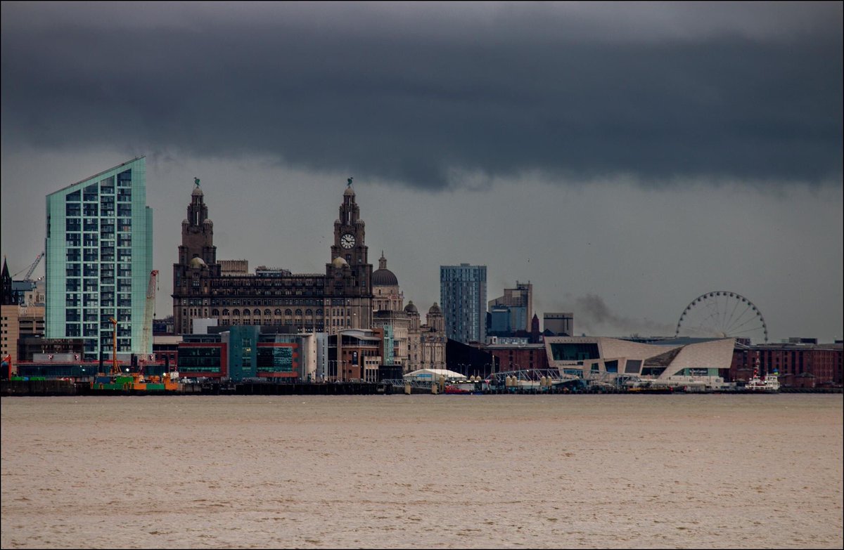 Liverpool Waterfront from New Brighton. Taken between showers 
#Liverpool #Scouse #ExploreLiverpool @scousescene @StormHour #Clouds