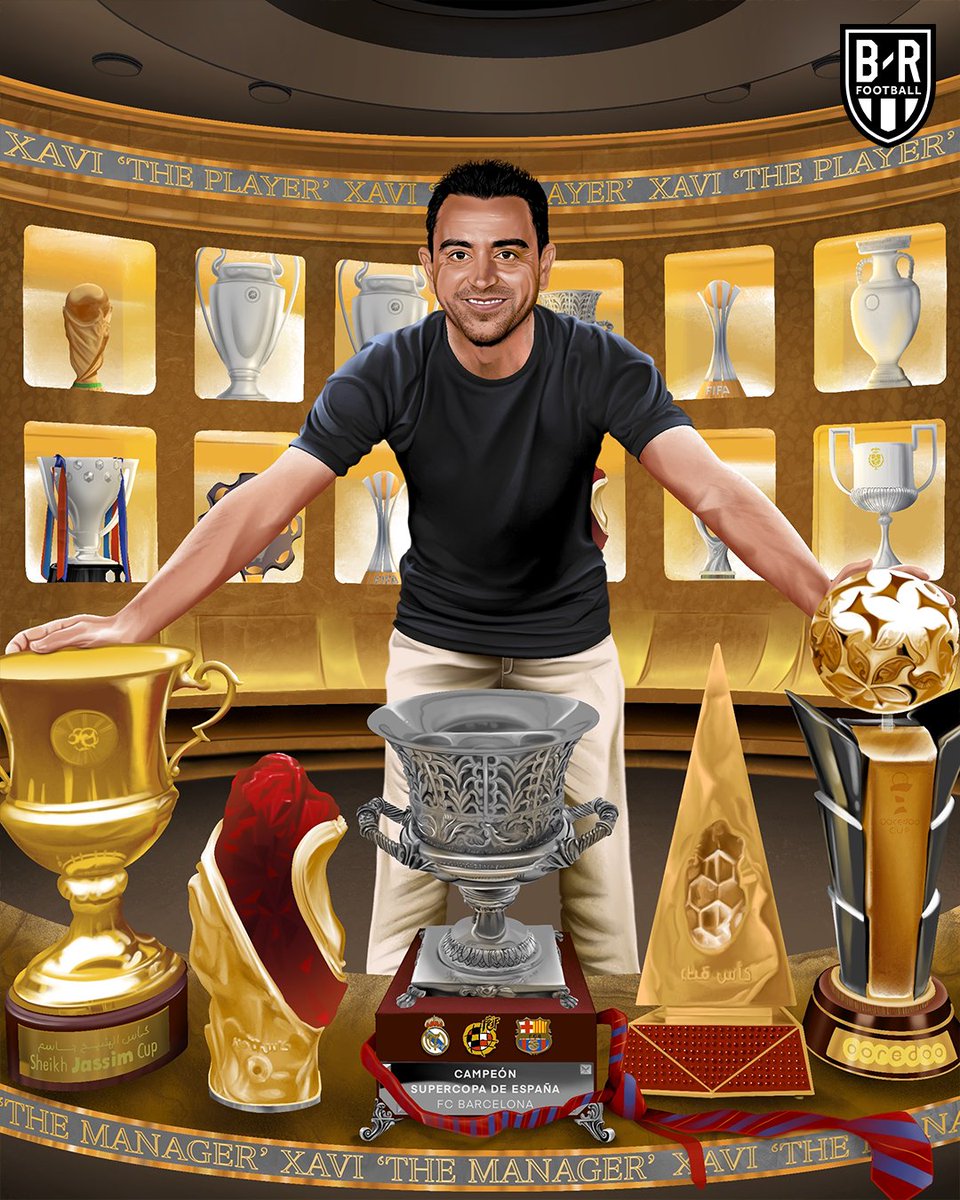 brfootball's tweet photo. BARCELONA WIN THE SPANISH SUPER CUP.

Xavi gets his first trophy as Barça’s manager 🏆 https://t.co/CxNTA7Xzcw