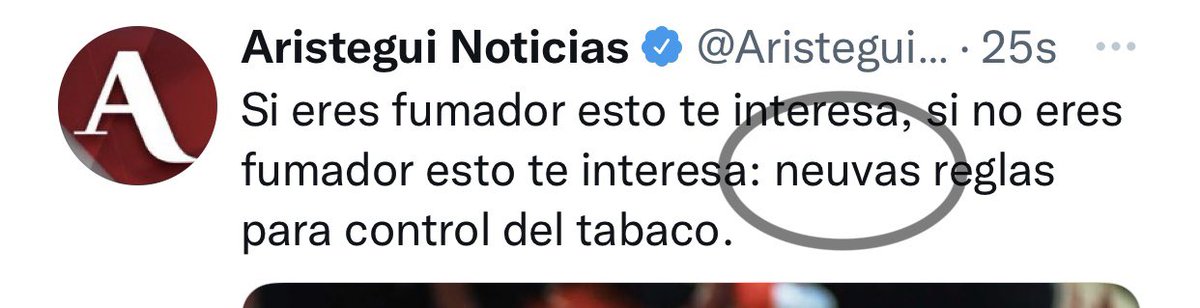 corresponsalcln's tweet photo. @AristeguiOnline Tu redactor tiene dislexia, así moco yo…. https://t.co/j0y38Bi3SP