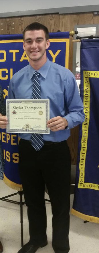 Rotary Club of Independence, Missouri (@indepmorotary) on Twitter photo A throwback to October 15, 2015, when <a href="/skylarjthompson/">Skylar Thompson</a> was recognized as one of our Rotary Students of the Month from <a href="/FortOsageSchool/">Fort Osage</a>! Today, he leads his <a href="/MiamiDolphins/">Miami Dolphins</a> into the Wild Card against the Bills. Good luck, Skylar! <a href="/DrJSnodgrass/">Jason Snodgrass</a> <a href="/CityOfIndepMO/">City of Independence, MO</a> <a href="/AlthausEJC/">Bill Althaus</a> A throwback to October 15, 2015, when <a href="/skylarjthompson/">Skylar Thompson</a> was recognized as one of our Rotary Students of the Month from <a href="/FortOsageSchool/">Fort Osage</a>! Today, he leads his <a href="/MiamiDolphins/">Miami Dolphins</a> into the Wild Card against the Bills. Good luck, Skylar! <a href="/DrJSnodgrass/">Jason Snodgrass</a> <a href="/CityOfIndepMO/">City of Independence, MO</a> <a href="/AlthausEJC/">Bill Althaus</a>