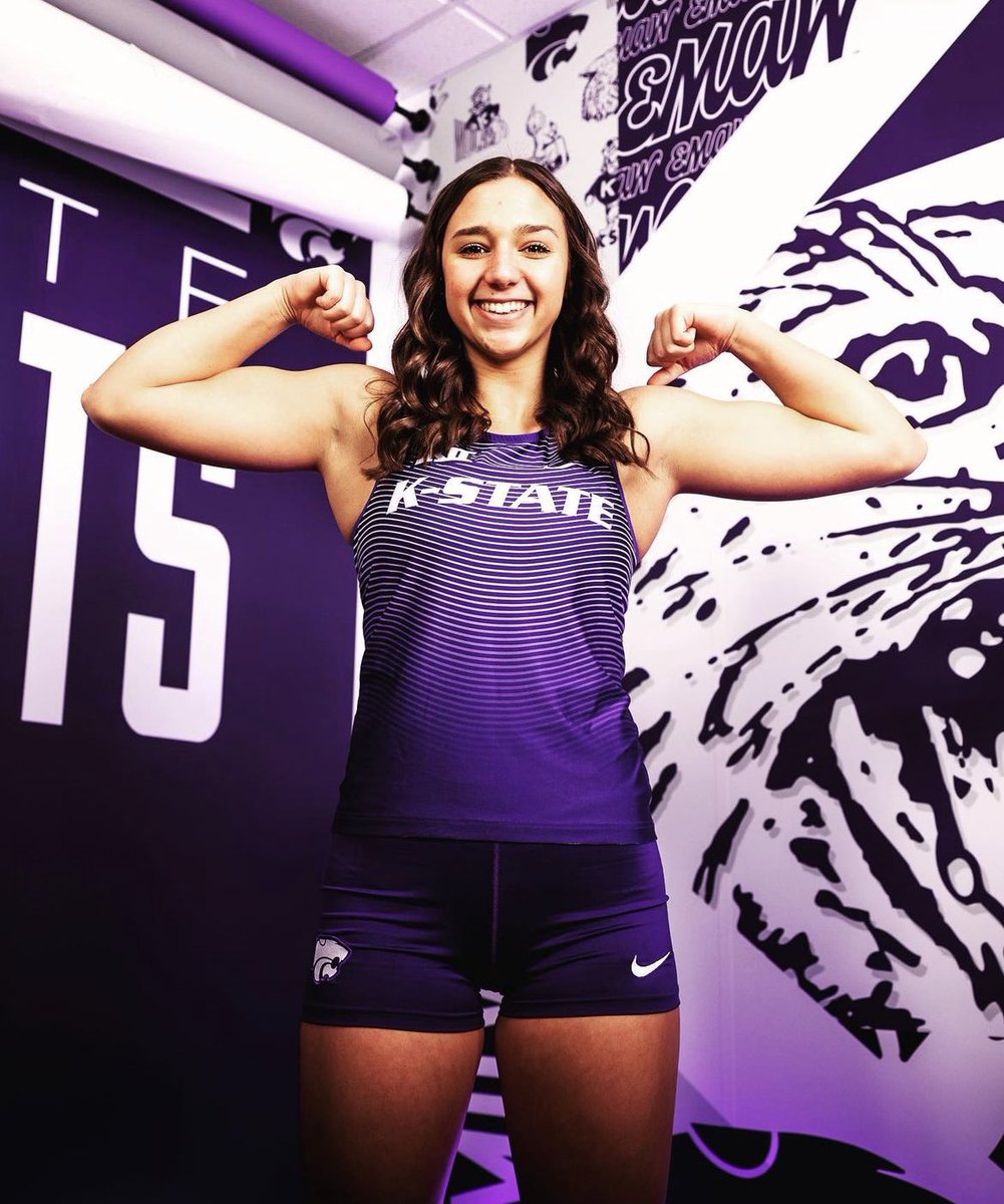 1A ➡️D1. Brooklyn Jones of Lebo commits to Kansas State for javelin. Not only one of the top javelin throwers in all of Kansas, also one of the top multiple sport athletes in the state 🏀🏐. #sportsinkansas