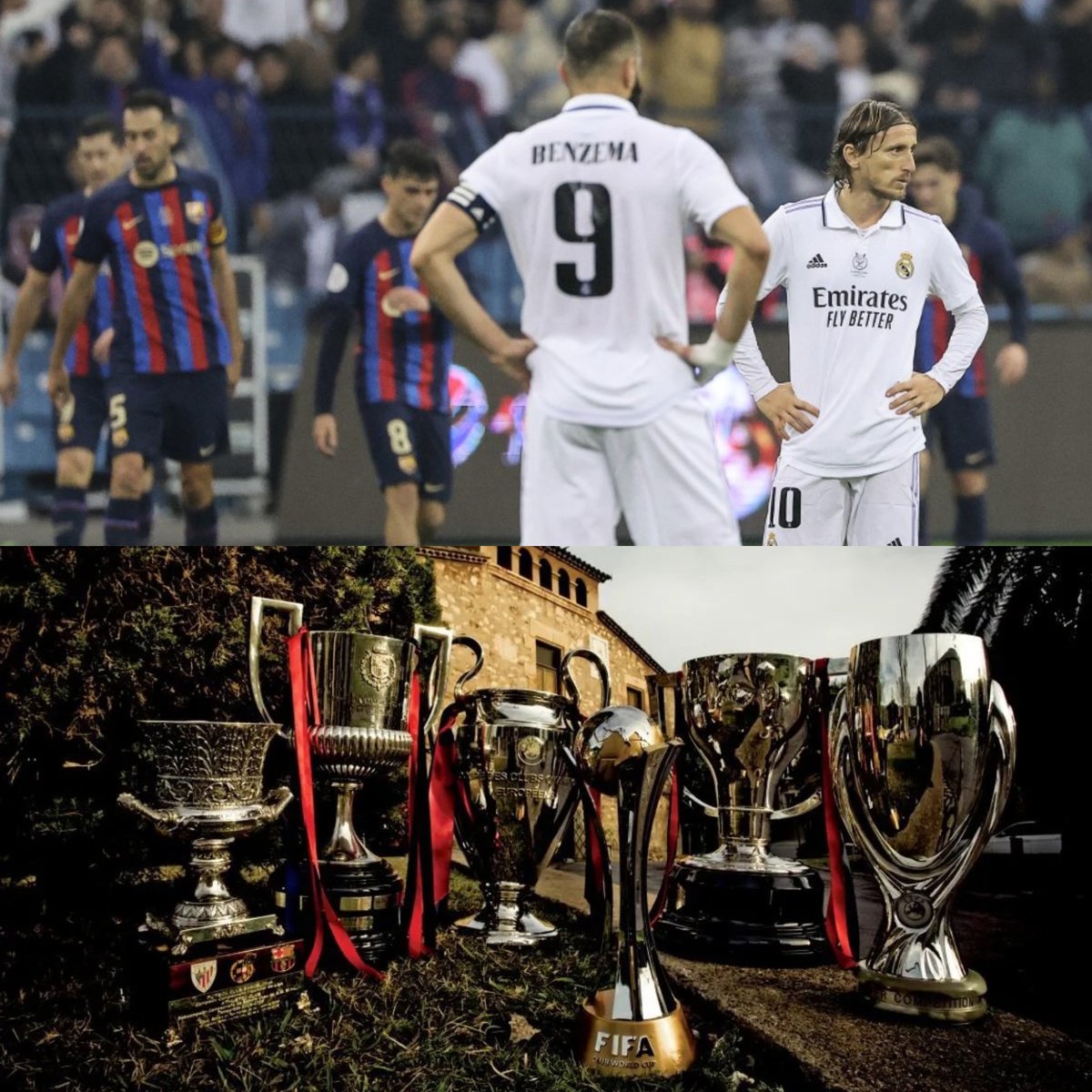 El sueño del sextete se apagó rápido. Al Real Madrid se le apareció el FC Barcelona de Xavi. El Barça seguirá siendo el ÚNICO CLUB ESPAÑOL con 6 de 6 títulos en un mismo año.