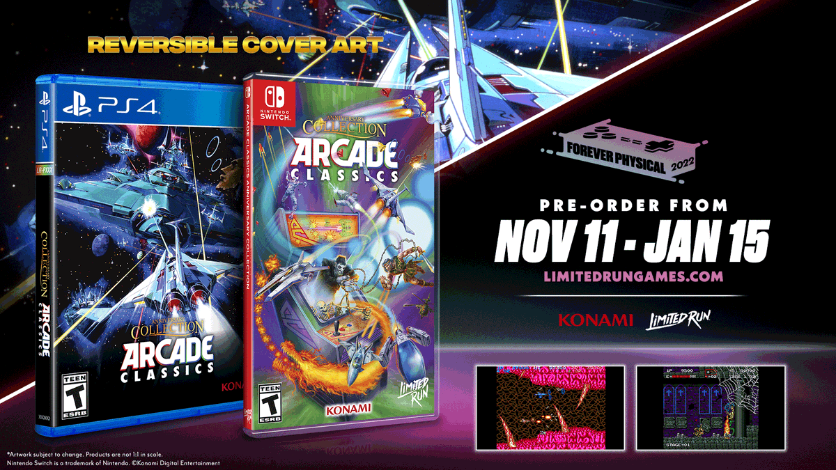 LimitedRunGames's tweet photo. ⏰LAST CHANCE

0 credits remain. Pre-orders for Konami Arcade Classics Anniversary Collection close tonight! Classic, Ultimate or Standard Edition are available for less than 24 hours!

Lock in your pre-order today: https://t.co/CRn0ZqdJDA https://t.co/xXadupmZR8
