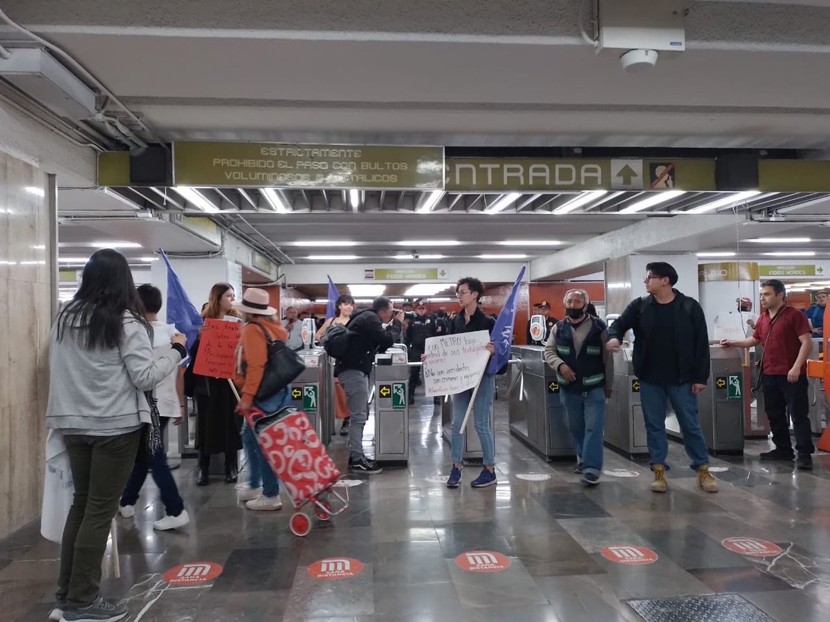 FelipeLeonLopez's tweet photo. Colectivos y organizaciones sociales se suman a protesta masiva contra Guardia Nacional en el Metro. Convocan para manifestación masiva el 21 de enero #metropopular https://t.co/gXE07nCe4L