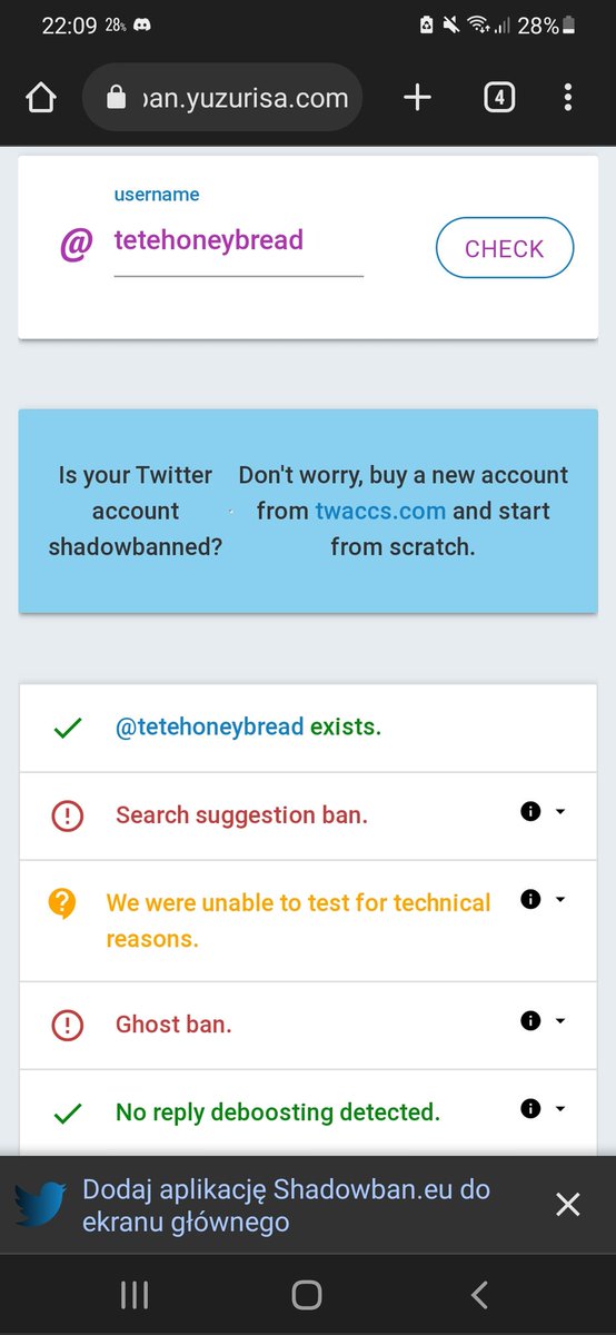 tetehoneybread's tweet photo. ja też tu mam shadowbana, chociaż nie byłam aktywna przez jakiś tydzień 😭😭 https://t.co/iAYn4g5fJ8
