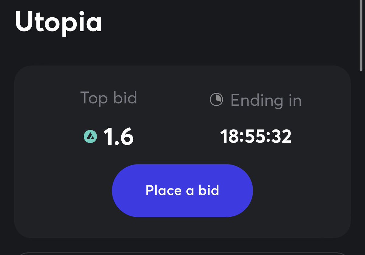 G🌚🌚d Night my friends! The first offer to utopia has arrived!

 Last 18 hours 55 minutes!

marketplace.kalao.io/nft/0x1e20bcb9…