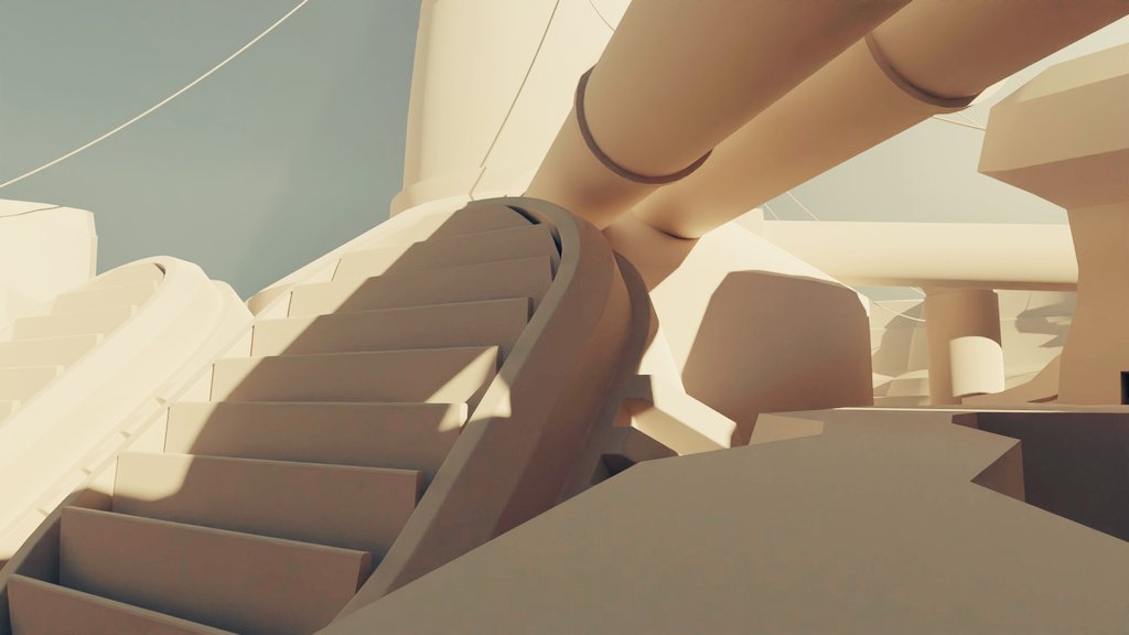 Spent a very relaxing few hours this weekend doing some level block-outs in #Blender (tested in #unity3d)