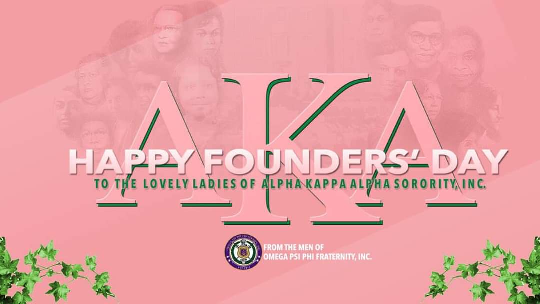 EAQues1932's tweet photo. Happy Founders' Day to ladies of Alpha Kappa Alpha Inc. https://t.co/BhbYHsL10q