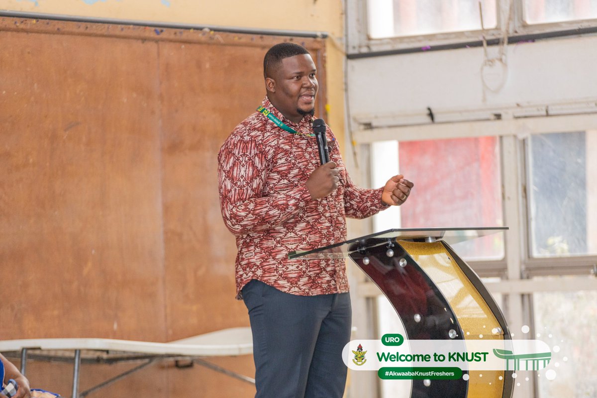 KNUSTGH's tweet photo. Independence Hall orientation for freshmen.
#AkwaabaKnustFreshers https://t.co/0mFUF9zd23