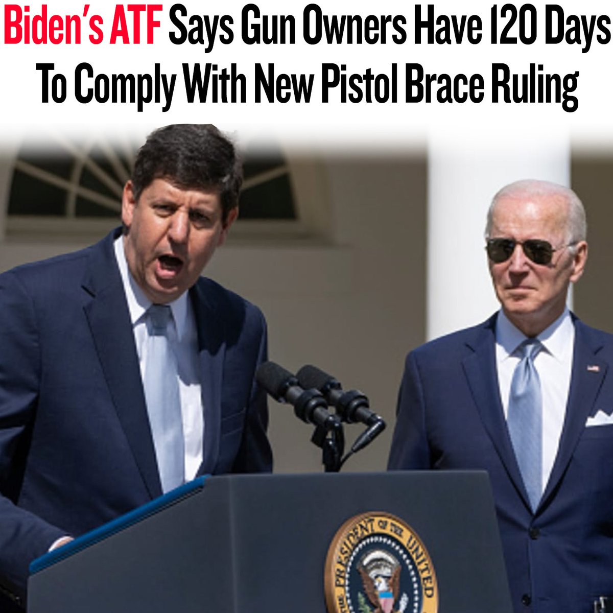 Remember, the ATF told us that these braces were legal to put on our guns, and now overnight, they're illegal unless you register them with the ATF. 

It doesn't take a genius to see how this is a de facto gun registration.

Full Video: youtu.be/4iJHZlxs-2o
.