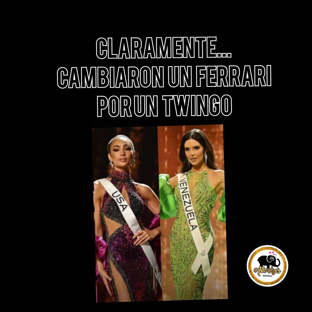 aliorkasImport's tweet photo. Nos robaron la corona 👑 😡🤔 #missuniverso #MissUniverse #MissUniverse2023 #venezuela https://t.co/Yz3Rg9kgpq