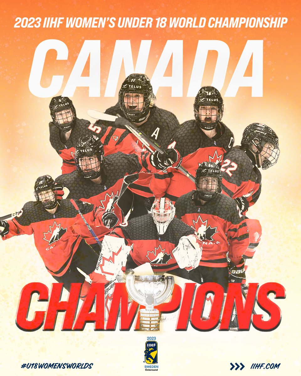 THE GOLD MEDAL WINNERS <a href="/HockeyCanada/">Hockey Canada</a> #U18WomensWorlds 🏆🥇