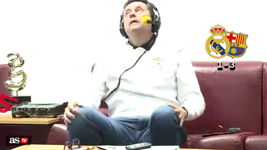 BarcaUniversal's tweet photo. Diario As recorded Tomas Roncero's live reaction to the match. https://t.co/jgNnYSYRd6