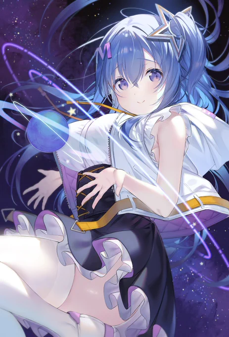 『青い星』#なたーしゃ#光る美少女展3 