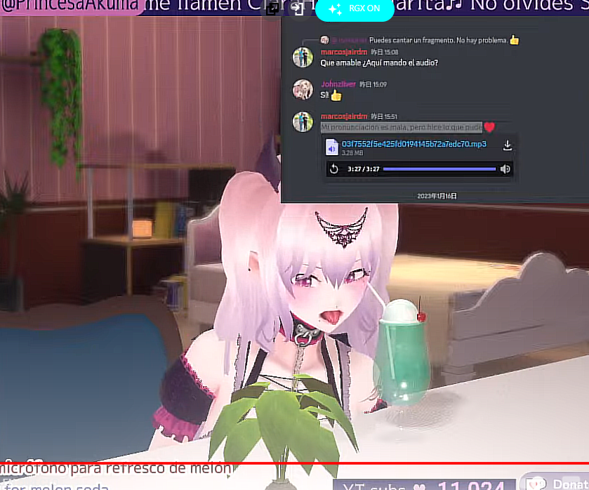 GomamonXd's tweet photo. #雲母くらら
#配信予告 #VtuberES #VtuberENsub #Vtubers #karaoke #Anime #imitando #event #streamer
Las expresiones de Clarita son muy divertidas. 😆
Hoy en el stream de karaoke de los kiratanes. 🎤✨ https://t.co/8vCUeOX1q7
