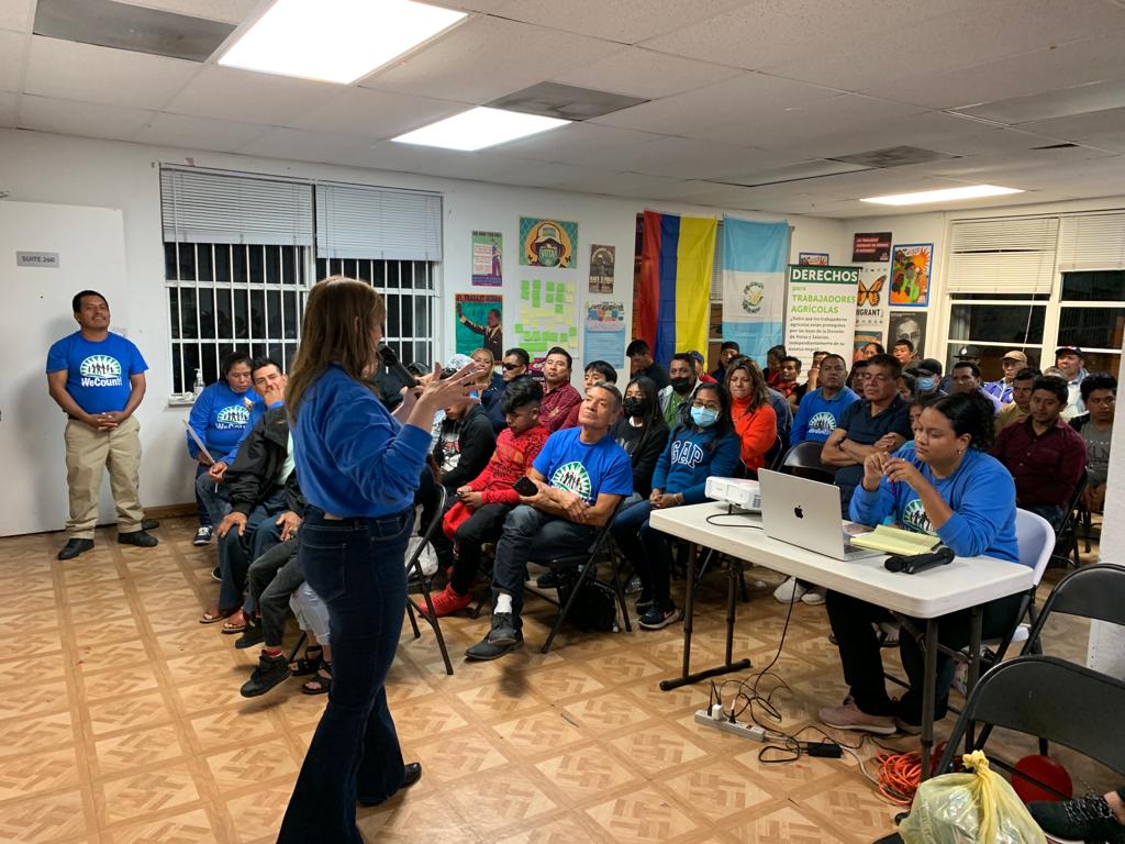 WeCount_Fl's tweet image. Packed room for our first #QueCalor meeting of 2023! Outdoor workers across Miami are fired up and ready to fight for #WaterShadeRest this year! Our message to politicians: Stand with workers, not low-road employers who fail to protect us. Which side are you on?