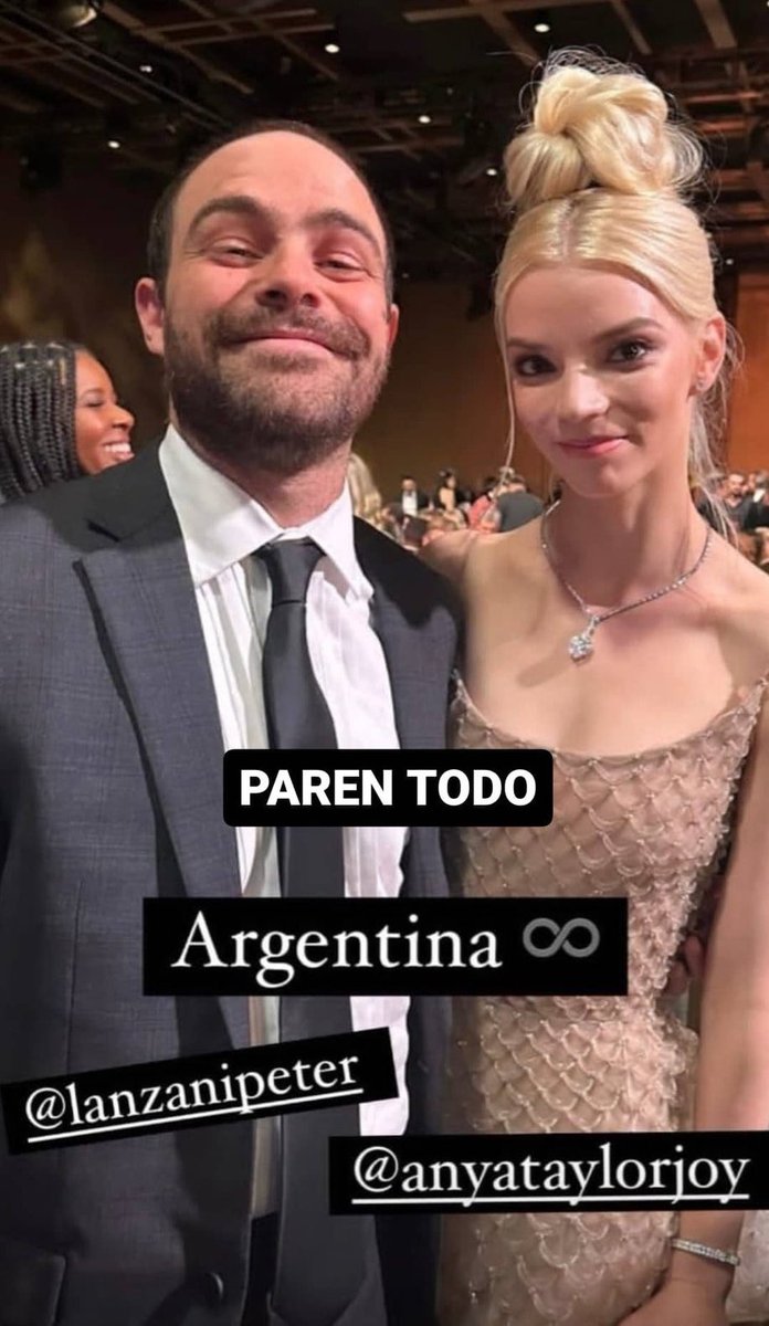 anya taylor-joy y peter lanzani 🇦🇷 #criticschoiceawards