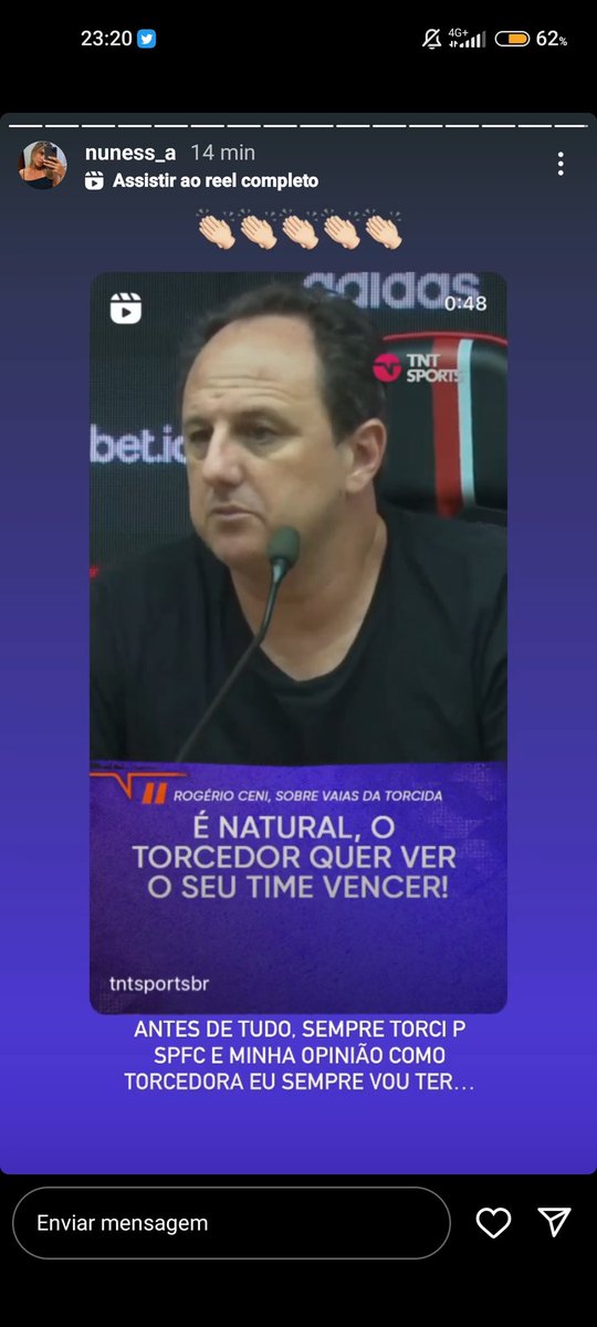 SacMorumbi's tweet photo. Após com certeza receber algumas críticas na DM, namorada do Pedrinho postou isso nos stories. 

" Minha opinião como torcedora eu sempre vou ter"

E está certíssima!! https://t.co/IFYLIINtYj