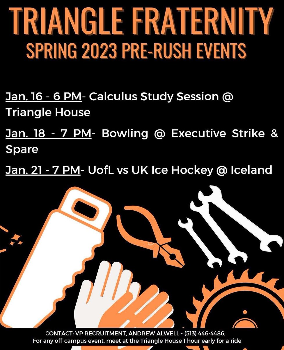 Join us this week for our spring 2023 pre-rush events!
