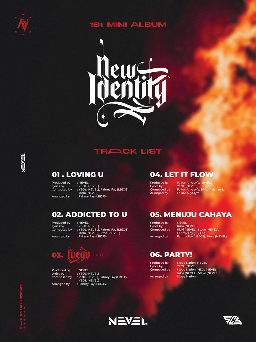 scsentertain's tweet photo. NEVEL The 1st Mini Album
<𝙉𝙀𝙒 : 𝙄𝘿𝙀𝙉𝙏𝙄𝙏𝙔>
TRACK LIST @official_nevel
Coming Soon
Open Pre Order NEVEL 1st Mini Album ,link https://t.co/4OWqTGko8j
#NEVEL #TheNEXTERA
#1stMiniAlbum #NEWINDENTITY #Boygroupindonesia #Boygroups #ipop #inapop https://t.co/mmMrpk5tjy