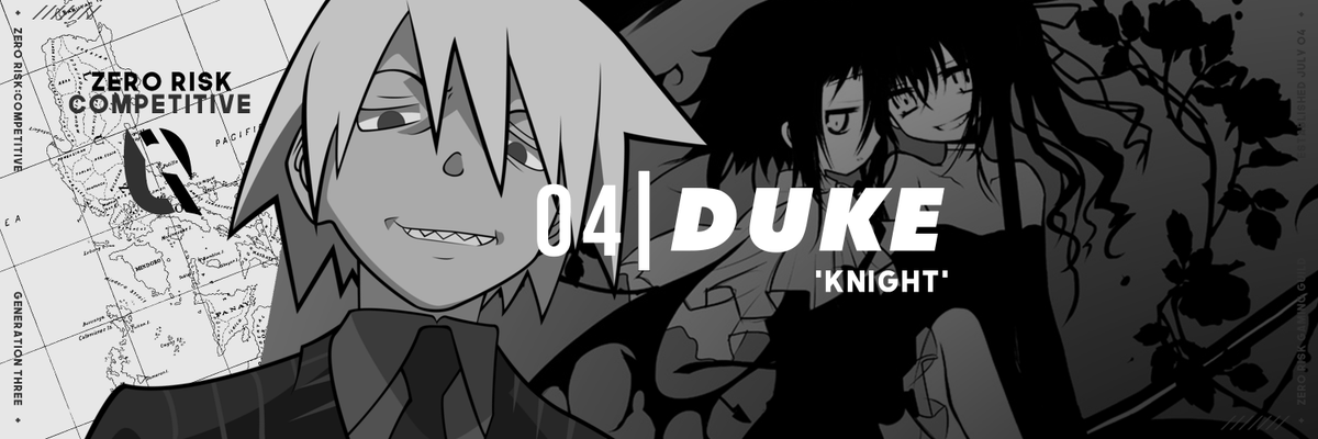 zeroriskgg's tweet photo. 04 | Duke "Knight" - @Dukesishungry

- Codenamed Knight because this guy comes rushing in like a knight in shining armor as long as it's a woman. One of the three prodigies of Zero Risk https://t.co/lQQqwjPR9X