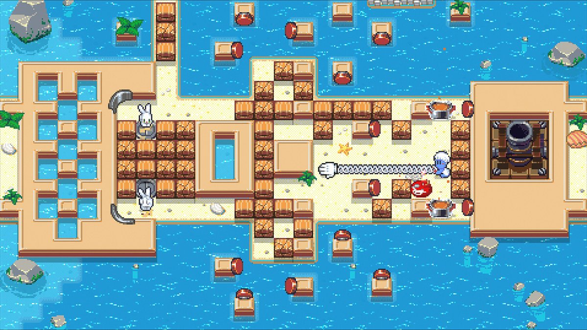 gamesource_ent's tweet photo. ウサギのゲームと言えば、《Radical Rabbit Stew》をお見逃しなく！
見た目がかわいいウサギは、実は獰猛な生物で、宇宙のシェフを襲ってきます！スーパースプーンを握って、格別な『ウサギたたき』ゲームを味わいましょう✨
 
購入はこちら👉https://t.co/QgpuSuMuAu
#RadicalRabbitStew #PS4 #Switch https://t.co/8a1MYUZFtg