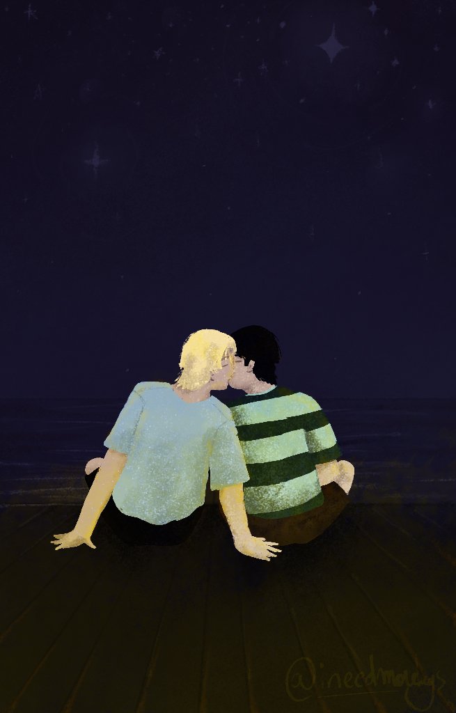 ineedmorelays's tweet photo. “Look at those ! It's beautiful.” 
“Yeah, it's relaxing looking at it” 

I Did This Instead Of Sleeping™ 

#BetweenUsEP10 -> #WTWTEp10 -> drawing 10 ☄️✨

— #BetweenUsTheSeries #bb0un #prem_space #BounPrem #WinTeam #บุ๋นเปรม https://t.co/mesjedVryJ