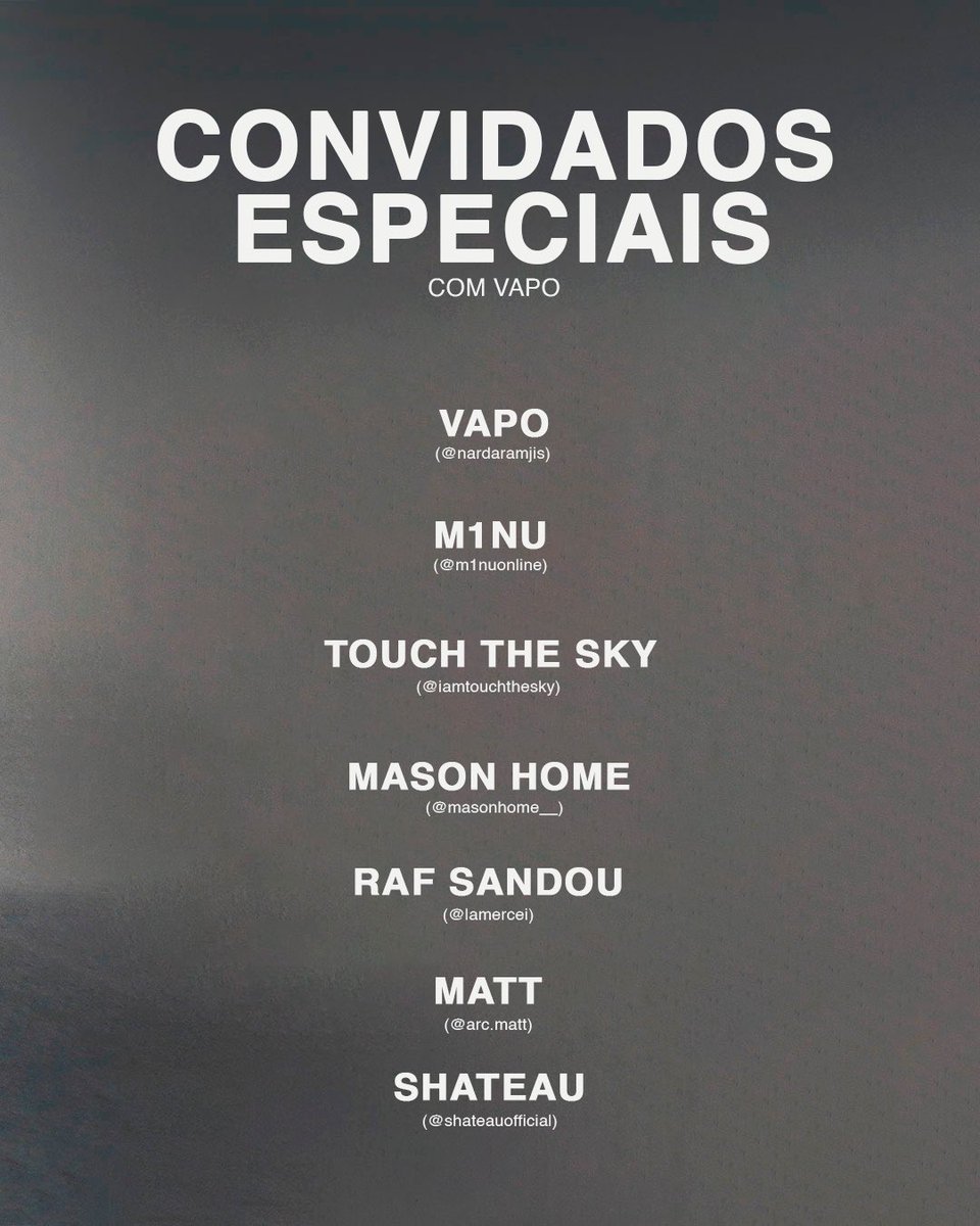 2023.03.25 Brazil 🇧🇷
<a href="/Imsovapo/">VAPO 허원혁</a> <a href="/M1NU91/">M1NU</a>