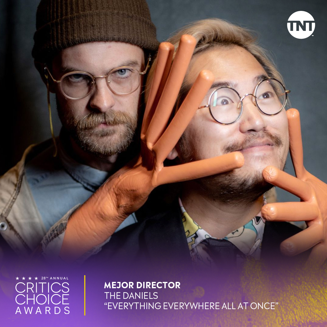 TNTLA's tweet image. .#DanielKwan &amp;amp; #DanielScheinert ganan el #CriticsChoiceAwards a Mejor Director por "Todo a la vez en todas partes"
#CriticsTNT