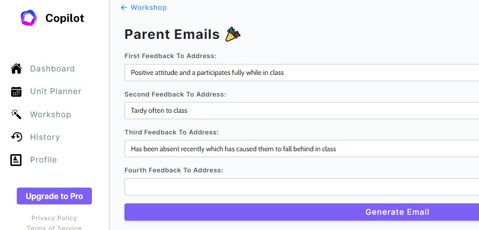 Glen Irvin Flores (@irvspanish) on Twitter photo I am experimenting with <a href="/CopilotEdu/">Education Copilot</a> there is a feature to help teachers create quick professional emails to parents/guardians giving them feedback about their student. I've got to say...it's pretty damn good #AI #ChatGPT #edtech ๐งต1/4 I am experimenting with <a href="/CopilotEdu/">Education Copilot</a> there is a feature to help teachers create quick professional emails to parents/guardians giving them feedback about their student. I've got to say...it's pretty damn good #AI #ChatGPT #edtech ๐งต1/4